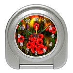 Poppies 3 -  Ave Hurley -  Travel Alarm Clock