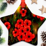 Poppies 3 -  Ave Hurley -  Star Ornament (Two Sides)