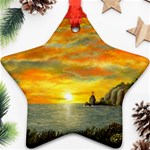 Sunset Of Hope  Ornament (Star)
