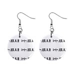 Coffeeteabooksong 1  Button Earrings