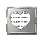 Coffeeteabooksong Mega Link Heart Italian Charm (18mm)