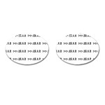 Coffeeteabooksong Cufflinks (Oval)