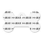 Coffeeteabooksong Dog Tag Bone (Two Sides)