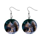 Squirrel 1  Button Earrings