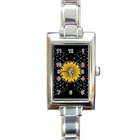 Simple Nature Rectangular Italian Charm Watch from ArtsNow.com Front