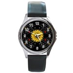 Simple Nature Round Metal Watch