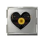 Simple Nature Mega Link Heart Italian Charm (18mm)