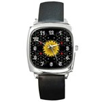 Simple Nature Square Metal Watch