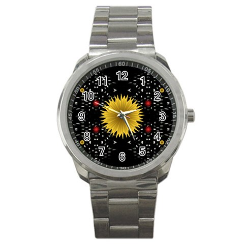 Simple Nature Sport Metal Watch from ArtsNow.com Front