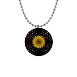 Simple Nature 1  Button Necklace