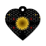 Simple Nature Dog Tag Heart (Two Sides)