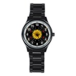 Simple Nature Men s Stainless Steel Round Dial Analog Watch