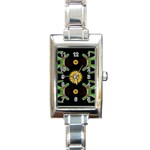 Dandelion Love Rectangular Italian Charm Watch