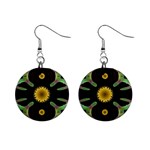 Dandelion Love 1  Button Earrings