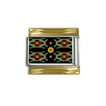Dandelion Love Gold Trim Italian Charm (9mm)