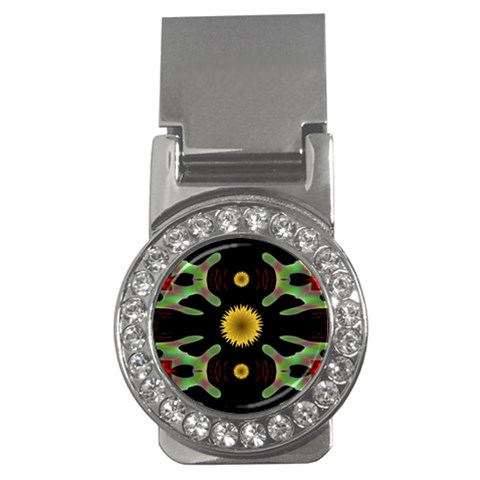 Dandelion Love Money Clip (CZ) from ArtsNow.com Front