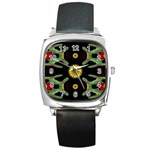 Dandelion Love Square Metal Watch