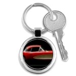 red corvette Key Chain (Round)