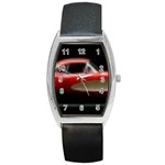 red corvette Barrel Style Metal Watch