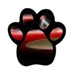 red corvette Magnet (Paw Print)