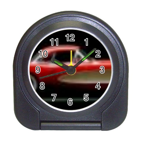 red corvette Travel Alarm Clock from ArtsNow.com Front