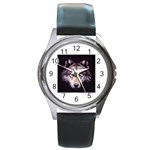 wolf Round Metal Watch