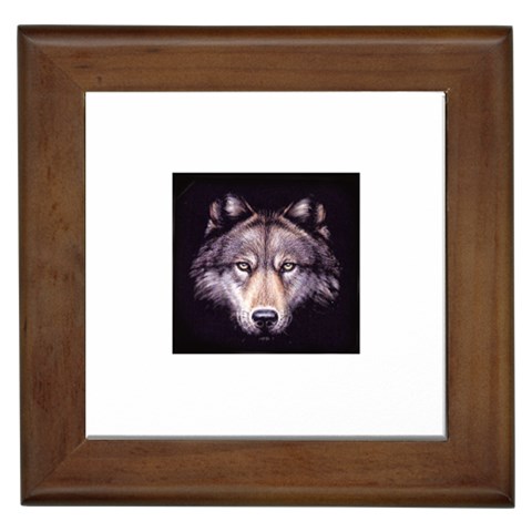 wolf Framed Tile from ArtsNow.com Front