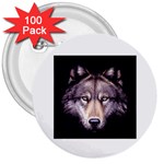 wolf 3  Button (100 pack)