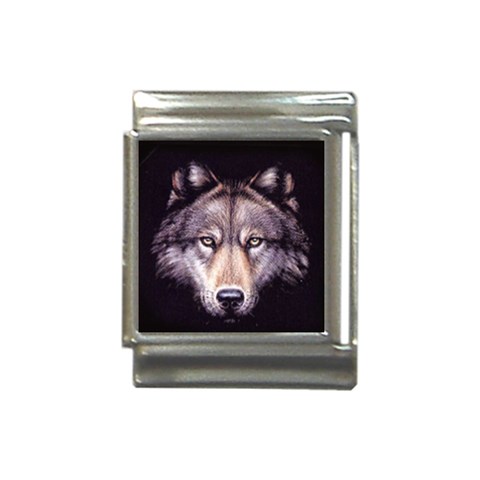 wolf Italian Charm (13mm) from ArtsNow.com Front