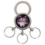 wolf 3-Ring Key Chain