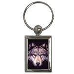 wolf Key Chain (Rectangle)