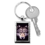 wolf Key Chain (Rectangle)