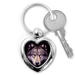 wolf Key Chain (Heart)