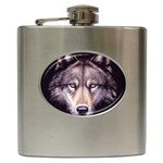 wolf Hip Flask (6 oz)