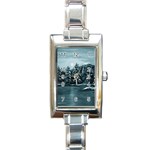 Winter Moon -  Ave Hurley   Rectangular Italian Charm Watch