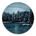 Winter Moon -  Ave Hurley   Round Mousepad