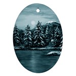 Winter Moon -  Ave Hurley   Ornament (Oval)