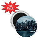 Winter Moon -  Ave Hurley   1.75  Magnet (10 pack) 