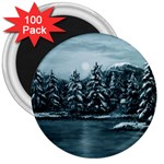 Winter Moon -  Ave Hurley   3  Magnet (100 pack)