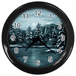 Winter Moon -  Ave Hurley   Wall Clock (Black)