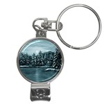 Winter Moon -  Ave Hurley   Nail Clippers Key Chain