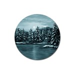 Winter Moon -  Ave Hurley   Magnet 3  (Round)