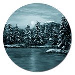 Winter Moon -  Ave Hurley   Magnet 5  (Round)