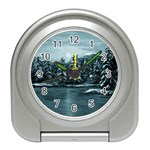 Winter Moon -  Ave Hurley   Travel Alarm Clock