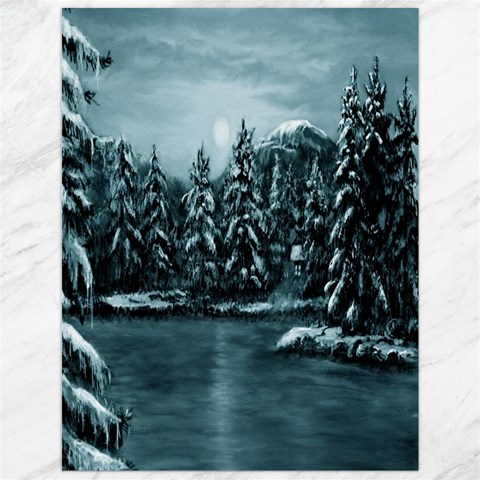 Winter Moon 11.86 x15.41  Canvas - 1