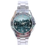 Winter Moon -  Ave Hurley   Stainless Steel Analogue Men’s Watch