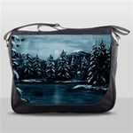 Winter Moon -  Ave Hurley   Messenger Bag