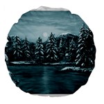 Winter Moon -  Ave Hurley   18  Premium Round Cushion 