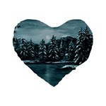 Winter Moon -  Ave Hurley   16  Premium Heart Shape Cushion 