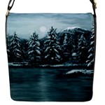 Winter Moon -  Ave Hurley   Flap closure messenger bag (Small)